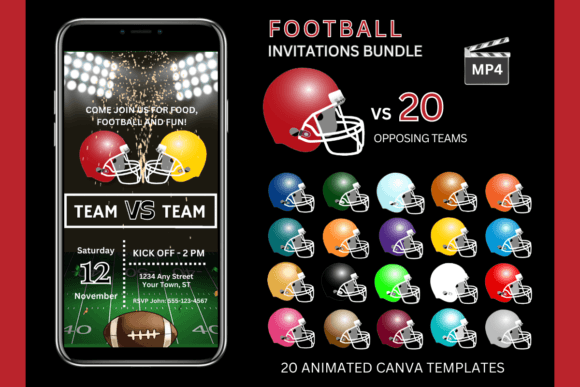 Celebrate Every Game Day with the Red Team Invitation Bundle
