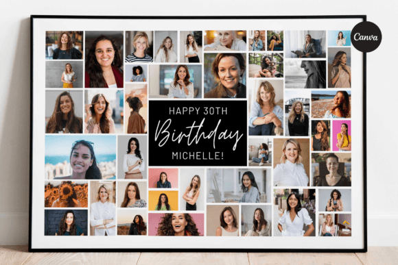 Celebrate Life's Moments: The Ultimate Birthday Photo Collage Canva Template