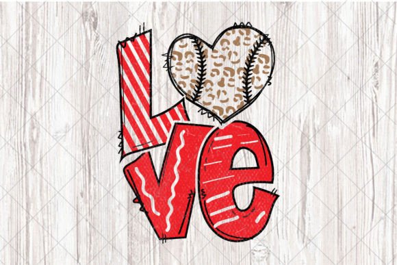 Love Baseball Design Sublimation: Your Game Day Creative Asset