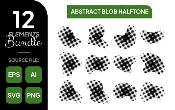 Modernize Your Visuals with Abstract Blob Halftone