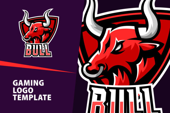 Power Up Your Brand with Bull Mascot Gaming Logo Design