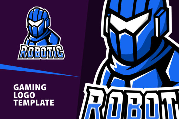 Robotic Mascot Gaming Logo Design for Esports Branding