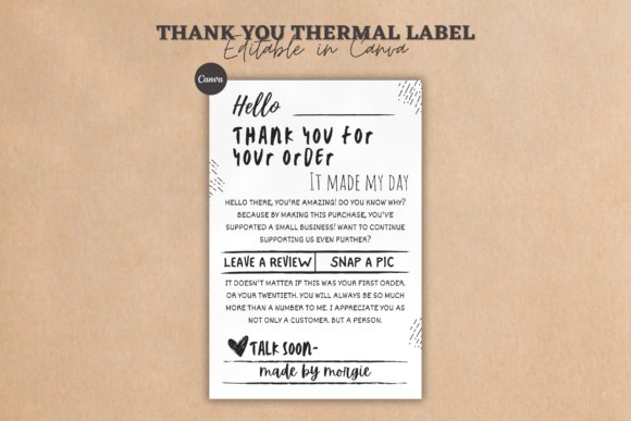 Thank You Thermal Label: The Secret to Memorable Packaging