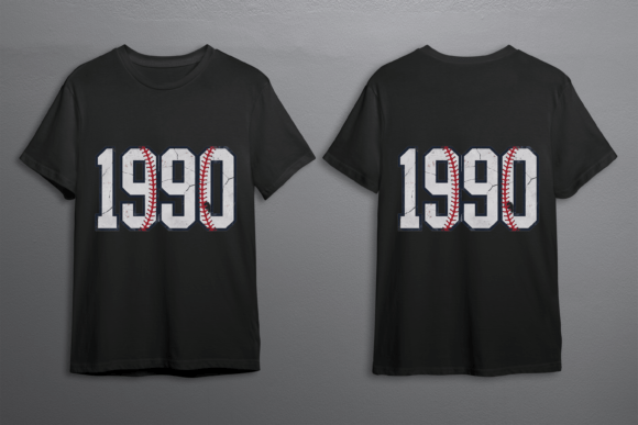 The 1990 T-Shirt Design: A Vintage Typeface with Modern Edge