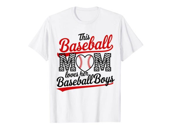 This Baseball Mom Loves T-Shirt Design: Your Go-To Asset